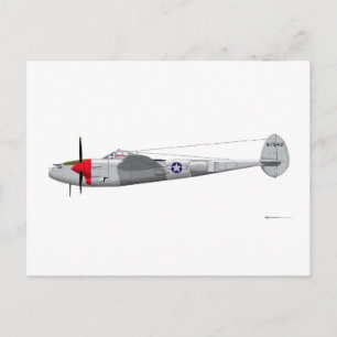 Vergrendeling P-38J Briefkaart