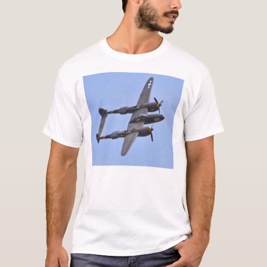 Vergrendeling P-38J T-shirt (Voorkant)