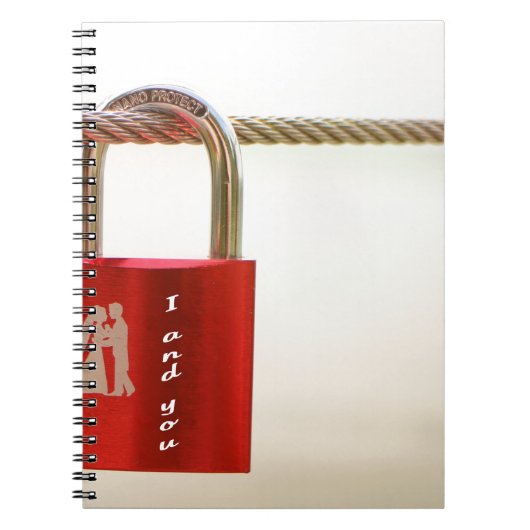 Vergrendeling van de liefde notitieboek (Voorkant)
