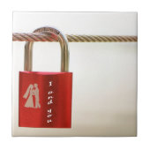 Vergrendeling van de liefde tegeltje (Voorkant)