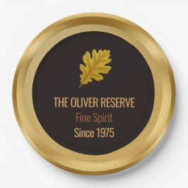 Vergrijst tot in perfectie Gouden Editie Whisky-vi Papieren Bordje