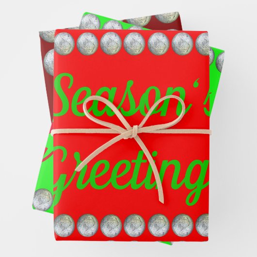 Vergroeten 3-pak verlooppapier voor seizoen inpakpapier vel (In situ)