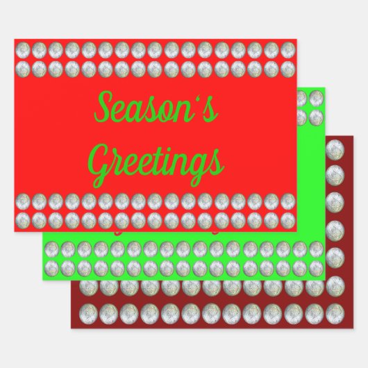 Vergroeten 3-pak verlooppapier voor seizoen inpakpapier vel (Set)