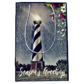 Vergroeten van de vuurtoren van Cape Hatteras Medium Cadeauzakje (Voorkant)