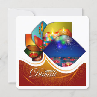Vergroetenkaart Elegant Happy Diwali Festival Kaart