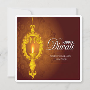 Vergroetenkaart Elegant Happy Diwali Festival Kaart