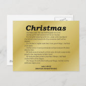 Vergroot de Lord Kerstmis Luke 1-46 Feestdagenkaart (Voorkant / Achterkant)