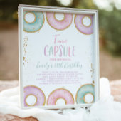 Vergroot de zondagstijd Capsule Poster Aqua