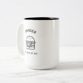 Vergroot het beste van alles tweekleurige koffiemok (Voorkant links)