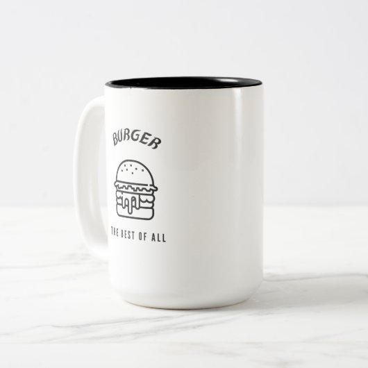 Vergroot het beste van alles tweekleurige koffiemok (Voorkant links)