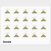 Vergroot je gedachtenbrochure vierkante sticker (Vel)