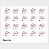 Vergroot je geest ronde sticker (Vel)