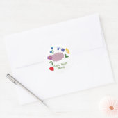 Vergroot je geest ronde sticker (Envelop)