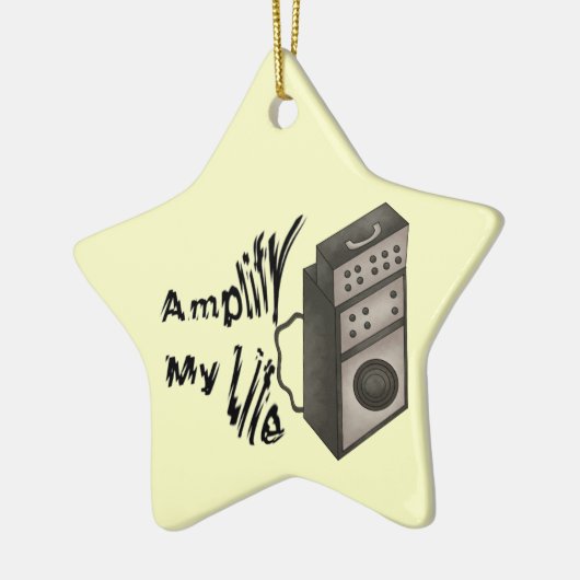 Vergroot mijn leven keramisch ornament (Links)