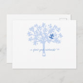 Vergroot uw bewustzijn met een Autism-shirt met bo Aankondigingskaart (Voorkant / Achterkant)