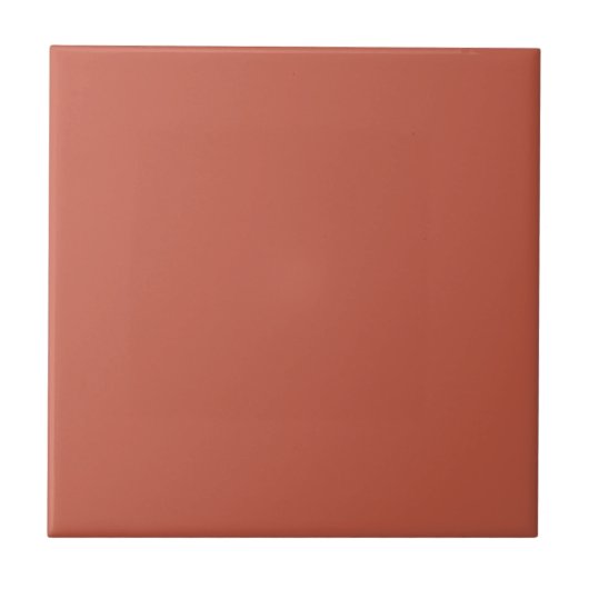 Vergroot uw blik met Rust Red Solid Background Tegeltje (Voorkant)