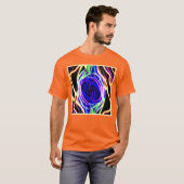 Vergroot uw ruimte met neonpatronen t-shirt (Voorkant volledig)