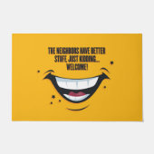 Vergroot uw welkomstspel met een schamele kleppen deurmat (Voorkant)