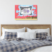 Vergroot, vouw of verwijder | Letterlijke Woordspe Canvas Afdruk (Insitu (Slaapkamer))