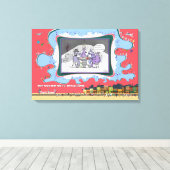 Vergroot, vouw of verwijder | Letterlijke Woordspe Canvas Afdruk (Insitu (Houten vloer))
