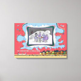 Vergroot, vouw of verwijder | Letterlijke Woordspe Canvas Afdruk