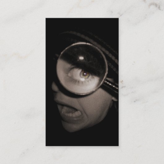 vergrootend optometrist visitekaartje (Voorkant)