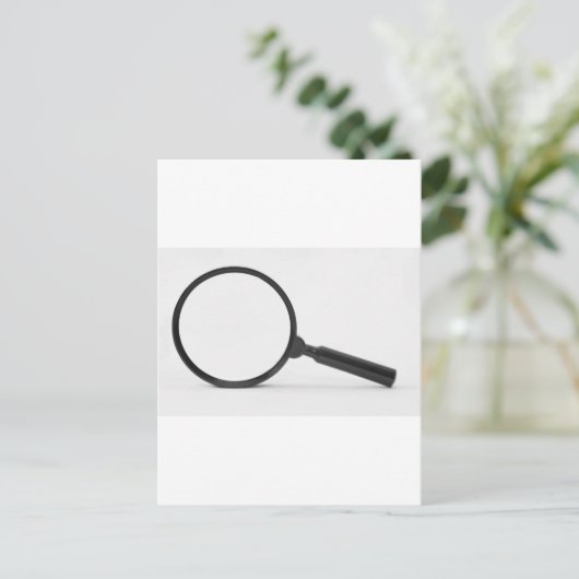 vergrootglas briefkaart (Staand voorkant)