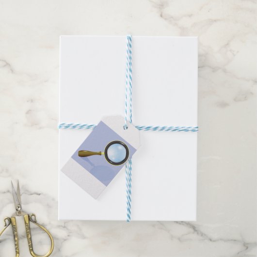 vergrootglas cadeaulabel (Met Touw)