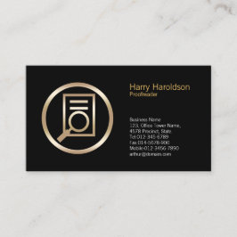 Vergrootglas Document Proofreader BusinessCard Visitekaartje
