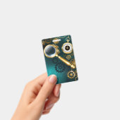Vergrootglas in Steampunk stijl Badge (Handheld)
