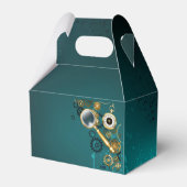 Vergrootglas in Steampunk stijl Bedankdoosjes (Achterkant)