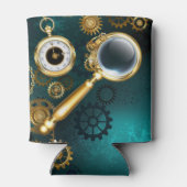 Vergrootglas in Steampunk stijl Blikjeskoeler (Achterkant)