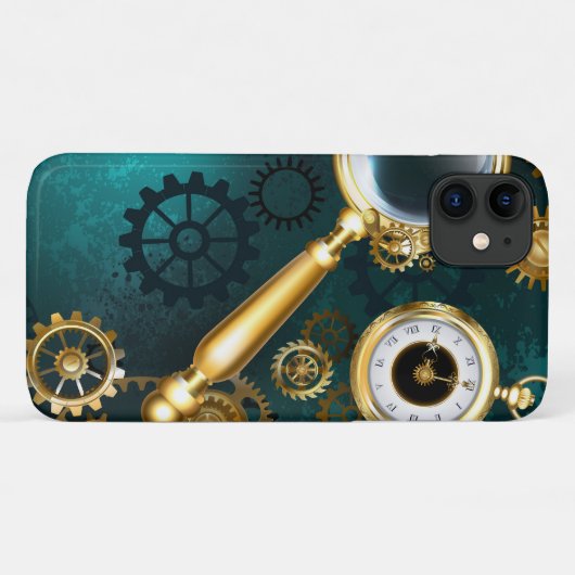 Vergrootglas in Steampunk stijl Case-Mate iPhone Case (Achterkant (horizontaal))