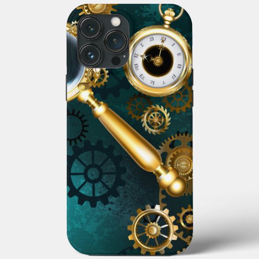 Vergrootglas in Steampunk-stijl Case-Mate iPhone Case (Achterkant)