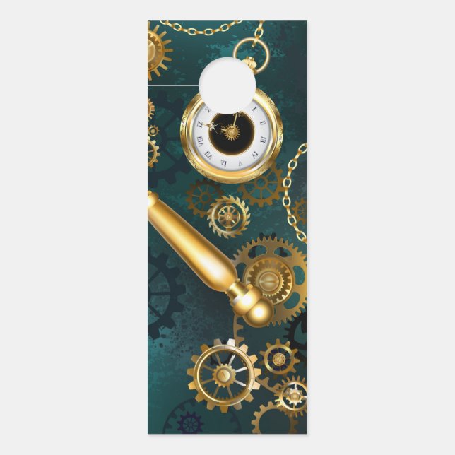 Vergrootglas in Steampunk stijl Deurhanger (Voorkant)