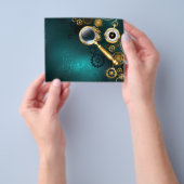 Vergrootglas in Steampunk stijl Flyer (Hand)