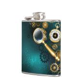 Vergrootglas in Steampunk stijl Heupfles (Links)