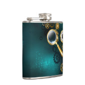 Vergrootglas in Steampunk stijl Heupfles (Rechts)