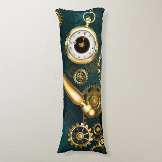 Vergrootglas in Steampunk-stijl Lichaamskussen (Voorkant Verticaal)
