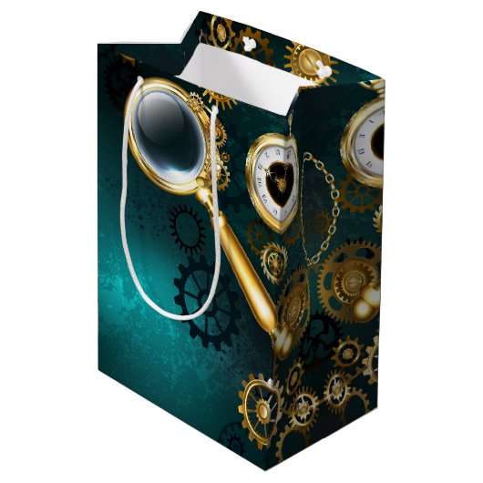 Vergrootglas in Steampunk-stijl Medium Cadeauzakje (Achterkant Gekanteld)
