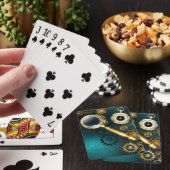 Vergrootglas in Steampunk-stijl Pokerkaarten (Insitu)