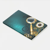 Vergrootglas in Steampunk-stijl Post-it® Notes (Schuin)