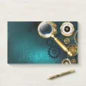 Vergrootglas in Steampunk-stijl Post-it® Notes (Op bureau)