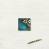 Vergrootglas in Steampunk-stijl Post-it® Notes (Op bureau)
