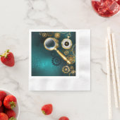 Vergrootglas in Steampunk stijl Servet (Insitu)