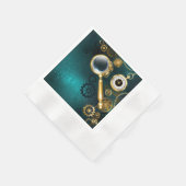 Vergrootglas in Steampunk stijl Servet (Hoek)