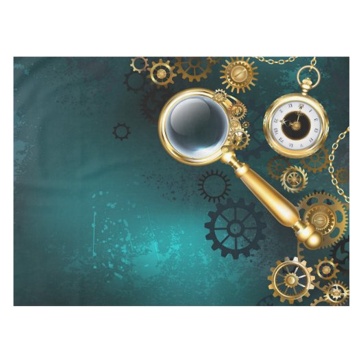 Vergrootglas in Steampunk-stijl Tafelkleed (Voorkant (Horizontaal))