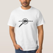 vergrootglas logo t-shirt (Voorkant)