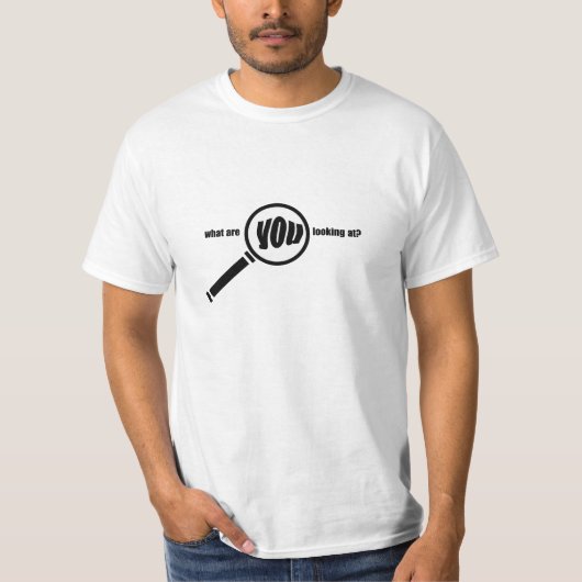 vergrootglas logo t-shirt (Voorkant)