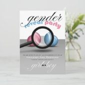 Vergrootglas Marbles Geslacht feest Kaart (Staand voorkant)